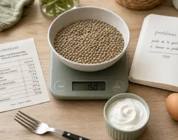 Calcul protéine par aliment : la méthode fiable pour 100 g, portions et repas complets