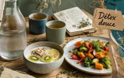Comment detoxifier son corps : bol de yaourt, avoine, citron et eau